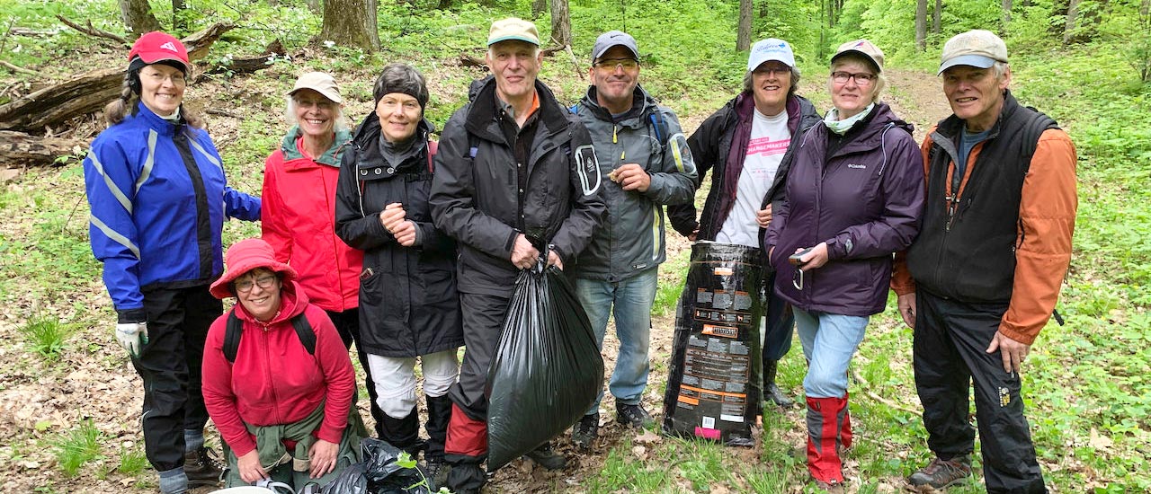 Copeland forest volunteers at the June 4h challenge